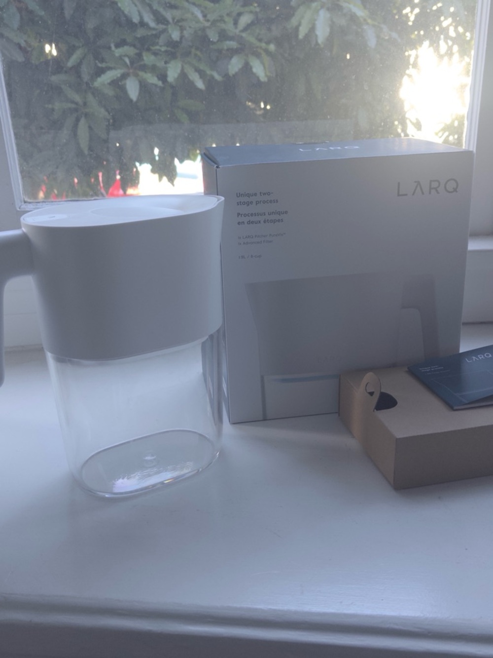 LARQ PureVis Pitcher - White Self-Cleaning Water Pitcher